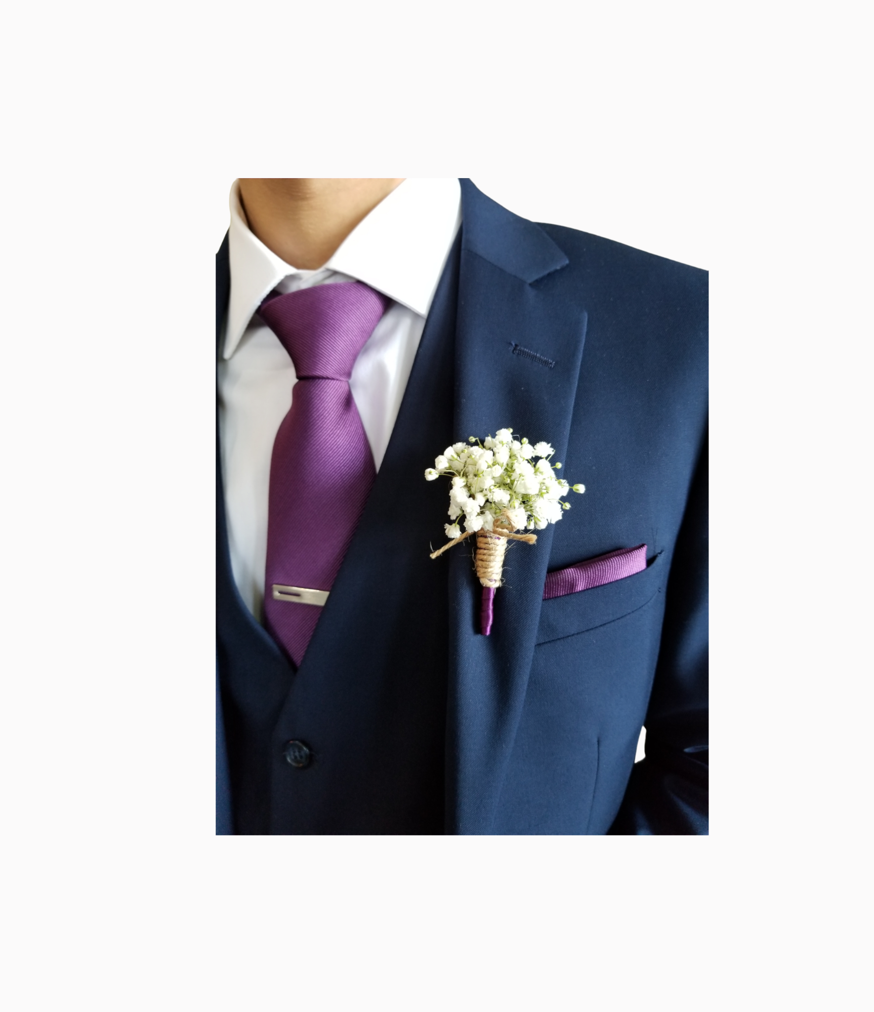 Baby's Breath Boutonniere