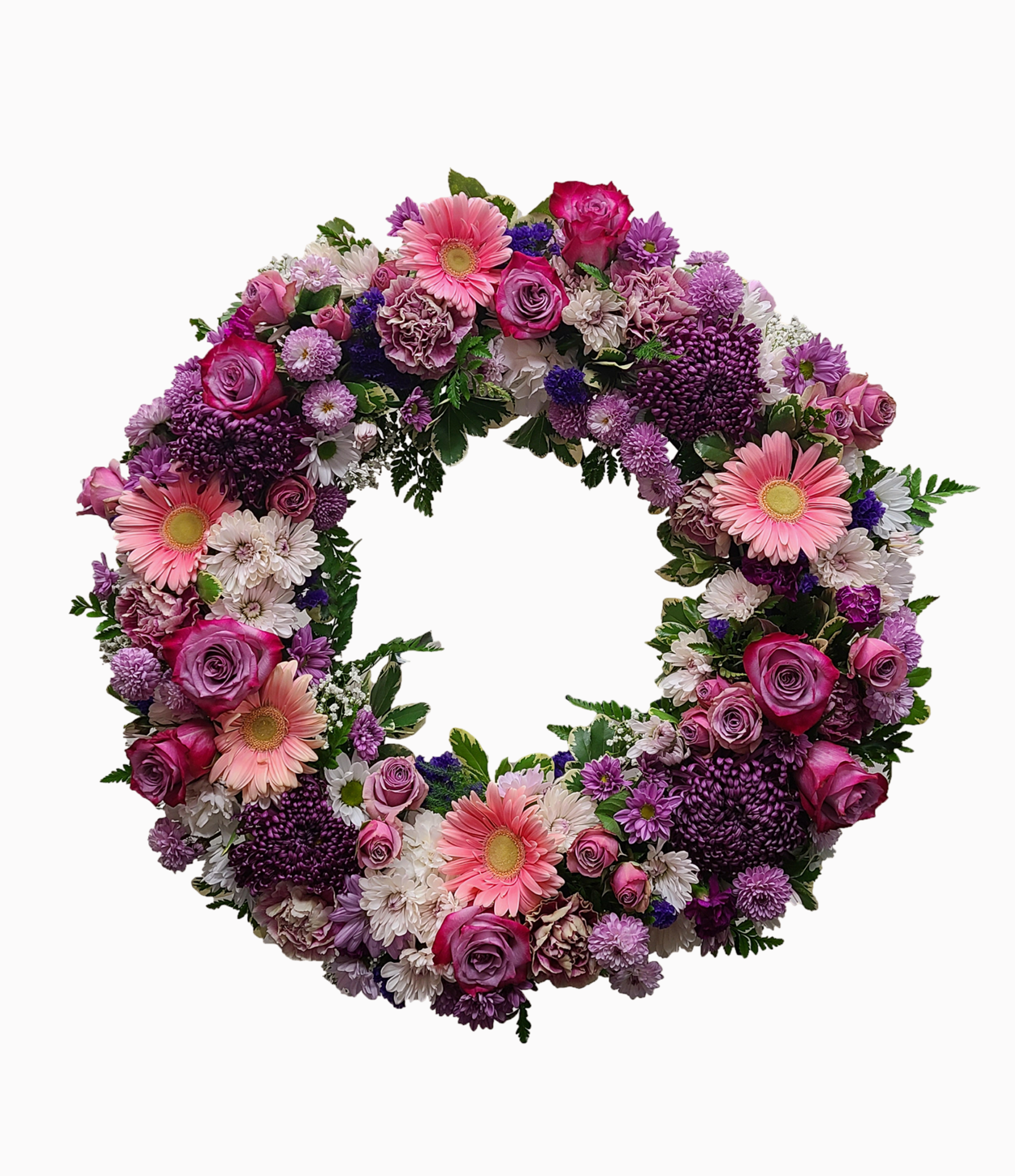 Garden Flowers Wreath