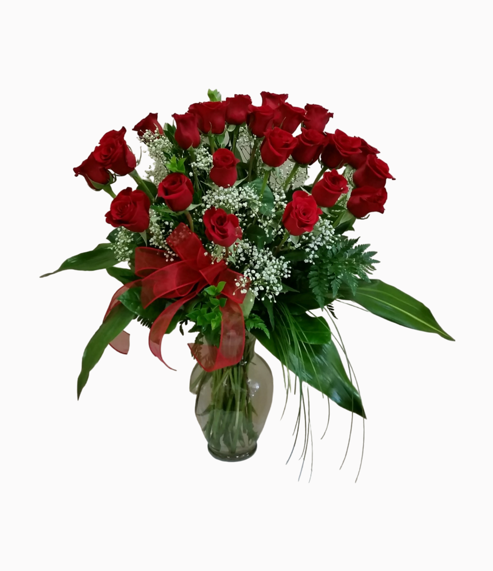 Red Roses in a Vase